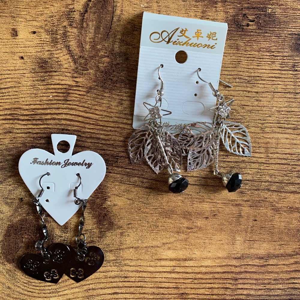 NWT silver earrings (2)